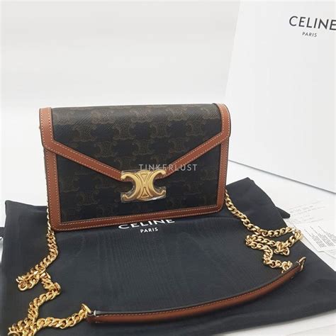 celine margo wallet on chain review|celine triomphe wallet review.